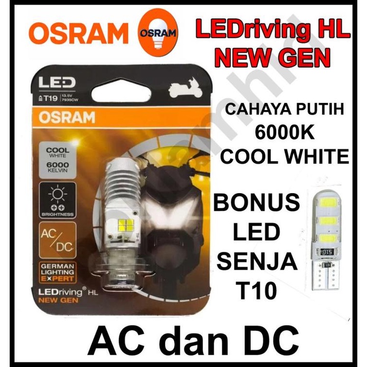 Lampu Motor Led Osram Jupiter Z (Putih) Bohlam H6 M5 T19 Ac Dc