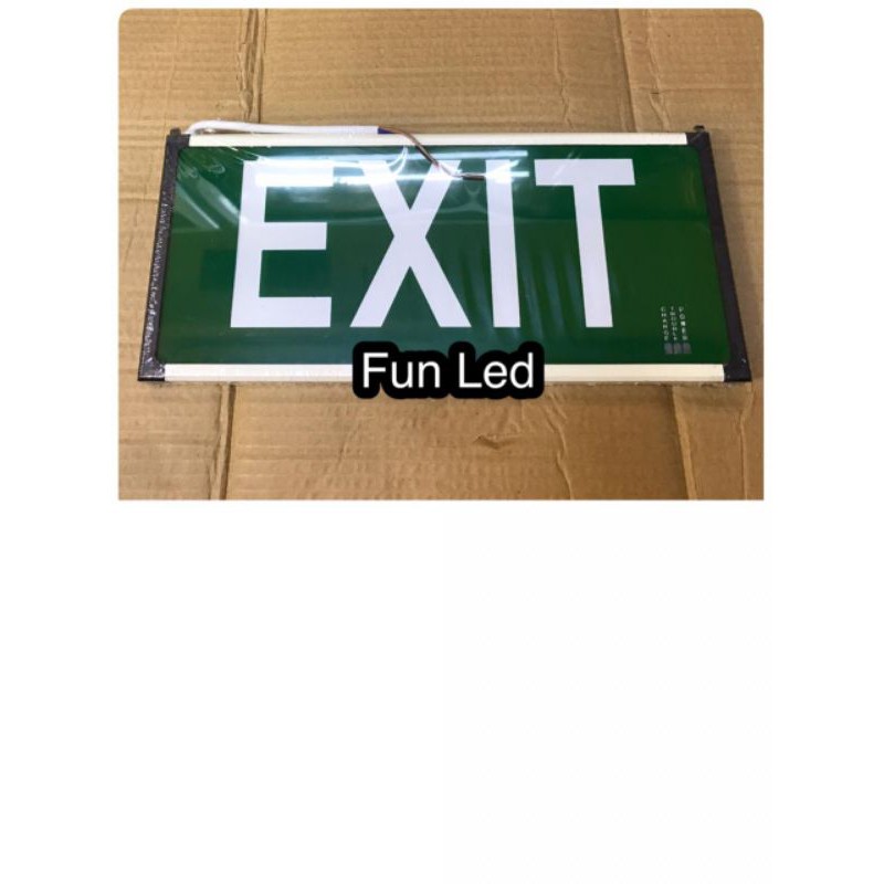 Lampu emergency exit led 3watt 3 watt 3 w 3w 2 sisi 220volt
