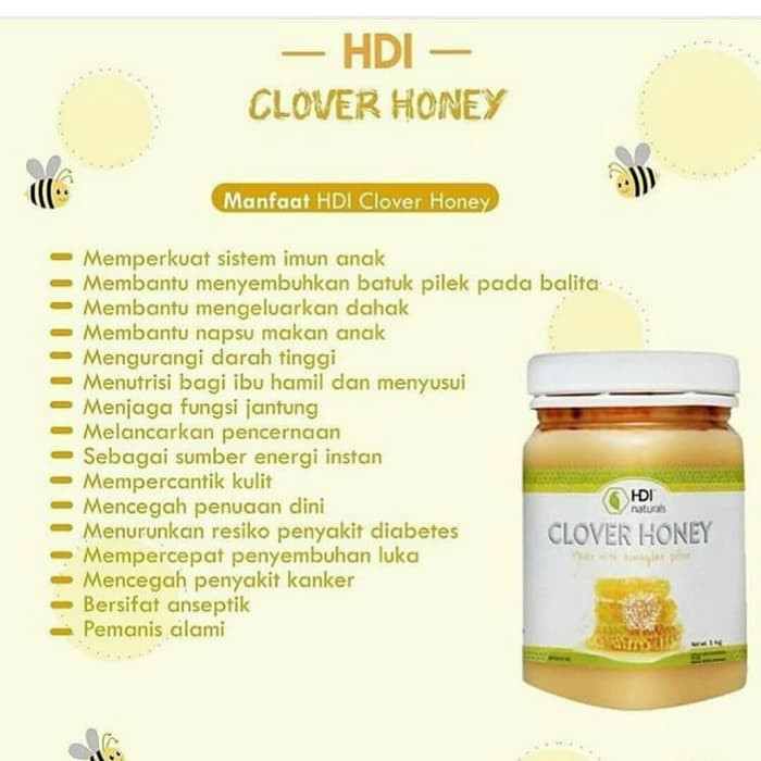 CLOVER HONEY ASLI RESMI DAN BERGARANSI CLOVERHONEY HDI ORIGINAL 1kg