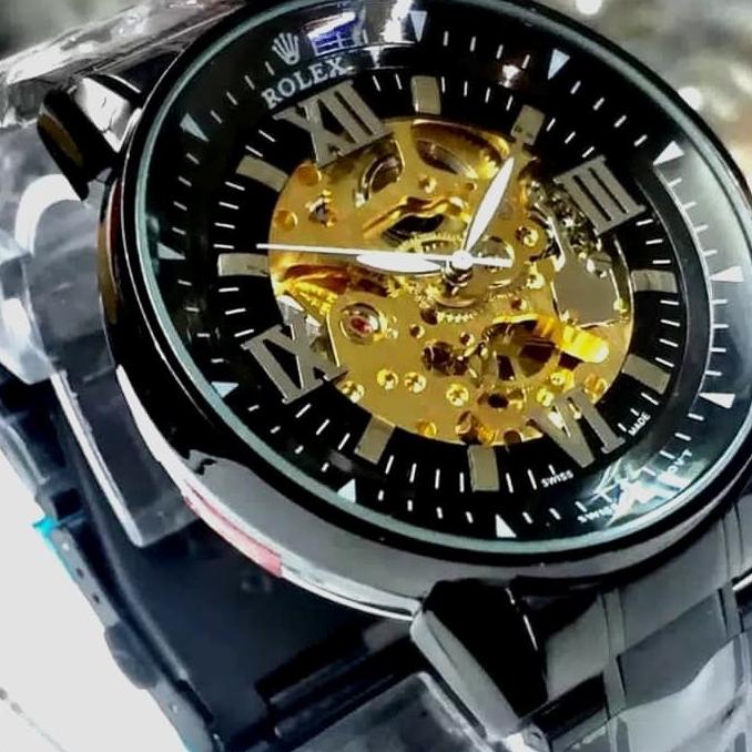 RECOMENDED JAM TANGAN PRIA | ROLEX | SKELETON CHAIN RANTAI ORIGINAL AUTOMATIC