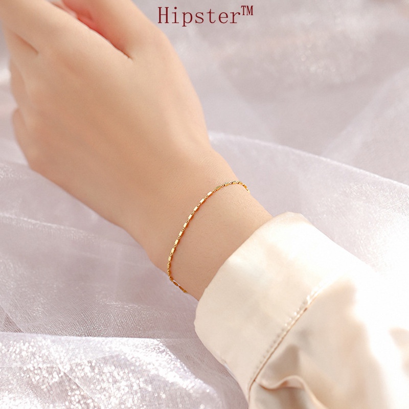 Same Style Japanese Ins Light Luxury Fine Quadrel Bracelet