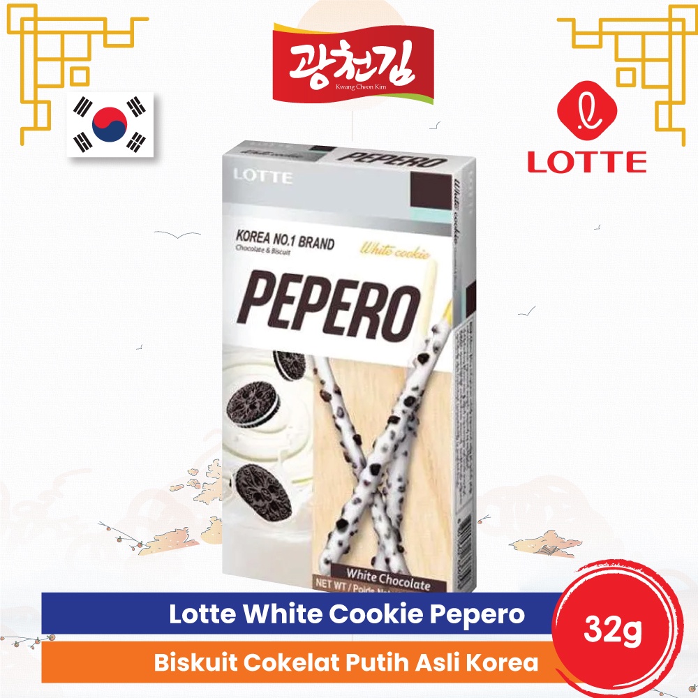 

KC. Lotte White Cookie Pepero 32g/Biskuit Coklat OriginalCookies AsliKorea