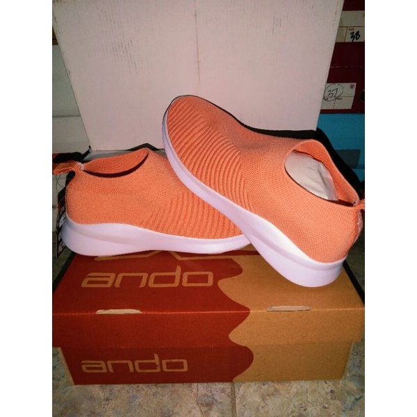 sepatu wanita rajut slip on Ando orginal 37-40