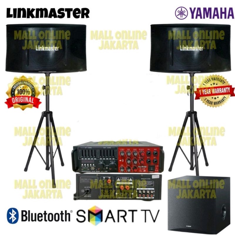 Paket karaoke linkmaster 10 inch Subwoofer yamaha original