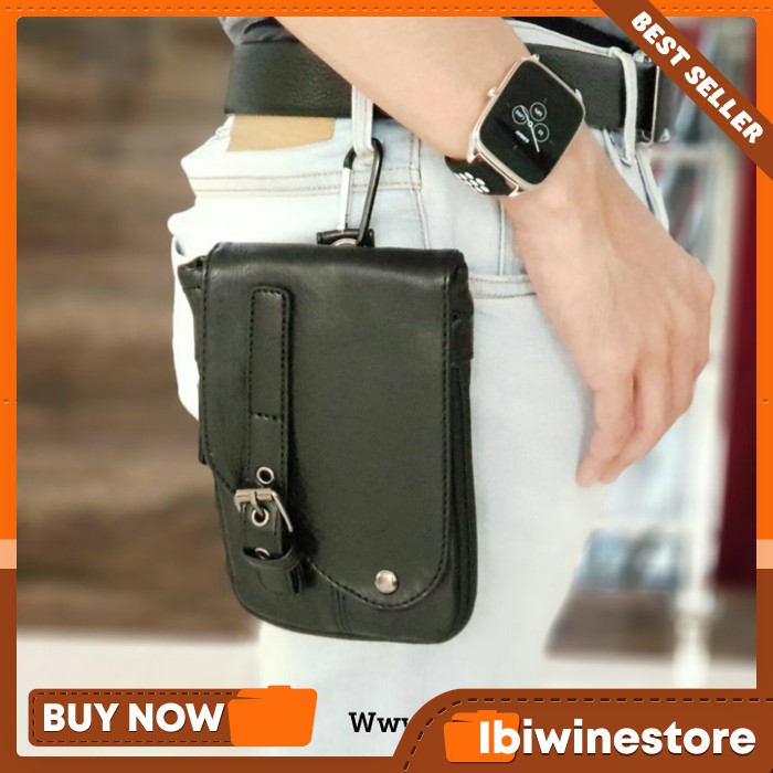 Sale besar Bh43 Tas Selempang Kecil Tas Simple Pria Tas Hp Tempat Hp Tas Hp Kulit Tas Murah Tas Bran