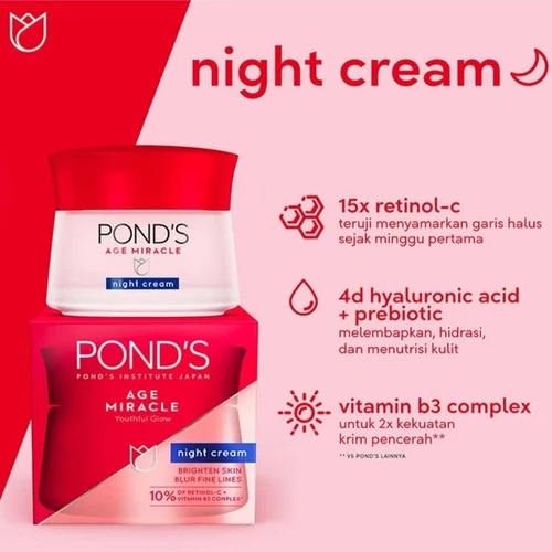 PONDS AGE MIRACLE NIGHT CREAM 10GR