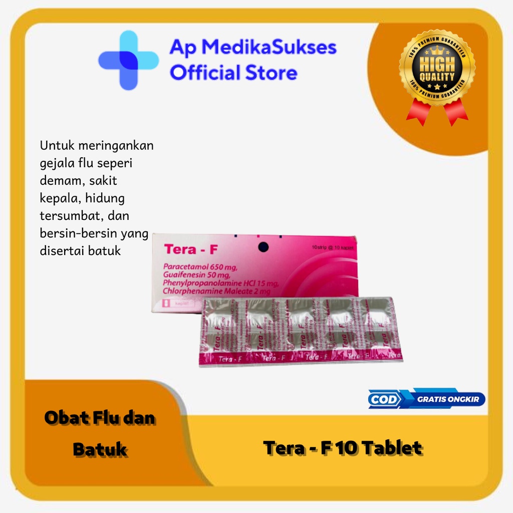 Tera F 10 Tablet - Obat Flu dan Batuk