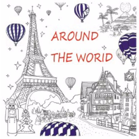 

My Craft ST7780 Colouring Book Around the World (Buku Gambar/Mewarnai) F-20
