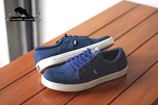 Sepatu Lokal Shoes Local Pride SIF Montana Low Cut Navy White