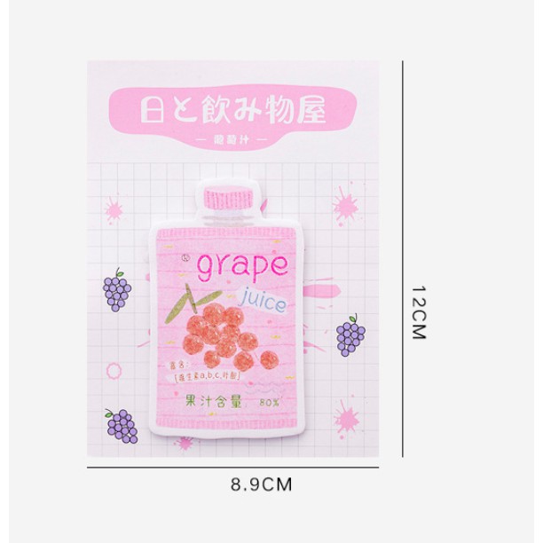 [DZ] ST214 - Memo Notes / Sticky Note Snack Minuman Susu-2