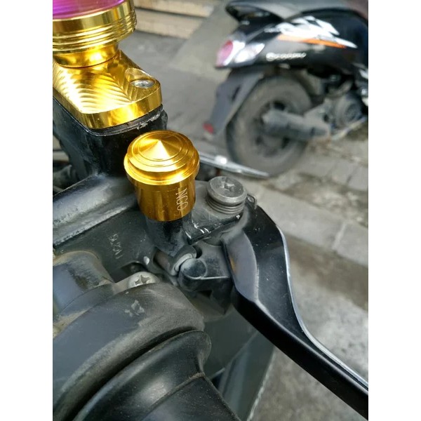 Monel Penutup Baut Spion Khusus Motor HONDA Full CNC Sepasang Kanan Kiri