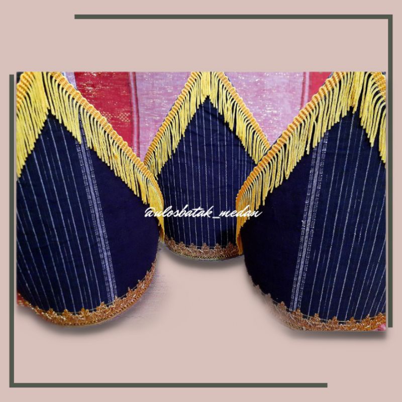 Topi Adat Batak Toba Ulos Batak Toba Ragi Hotang Hitam