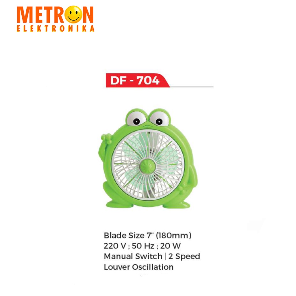 MASPION DF 704 DESK FAN 7 INCH / KIPAS ANGIN MEJA / DF704