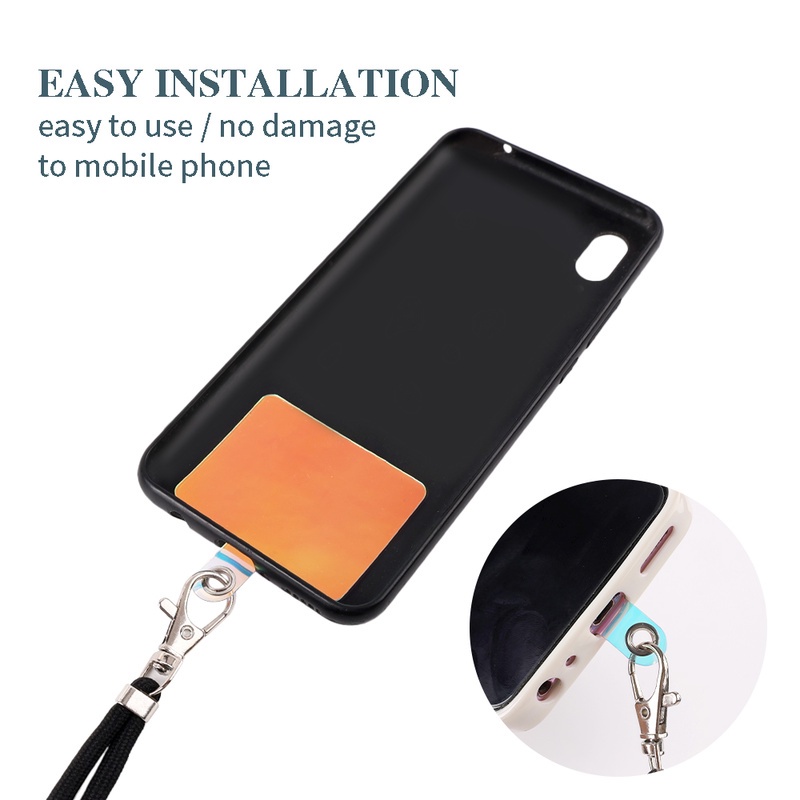 Random Color Plastic Durable Mobile Phone Lanyard Fixed Card / Universal Anti-lost Anti-drop Phone Lanyard Gasket