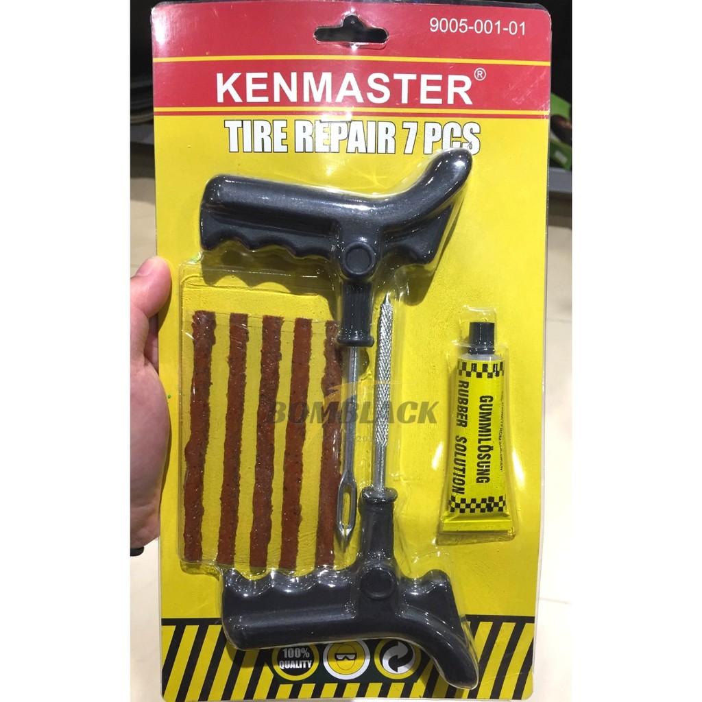 KENMASTER Alat tambal ban tubles motor sepeda ban bocor PLASTIK KENMASTER TERMURAH