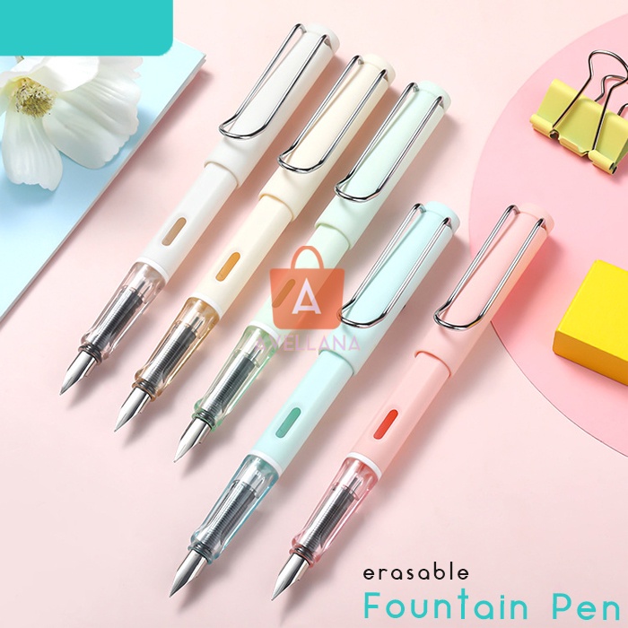 

Pulpen Fountain Pen / Erasable Fountain Pen With Ink Catridge