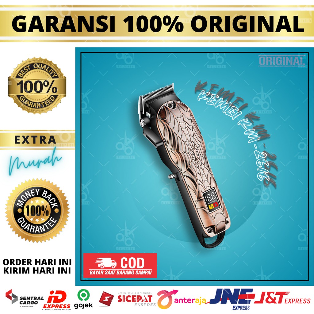 Hair Clipper Kemei KM 2616 Alat Cukur Elektronik Mesin Pangkas Rambut
