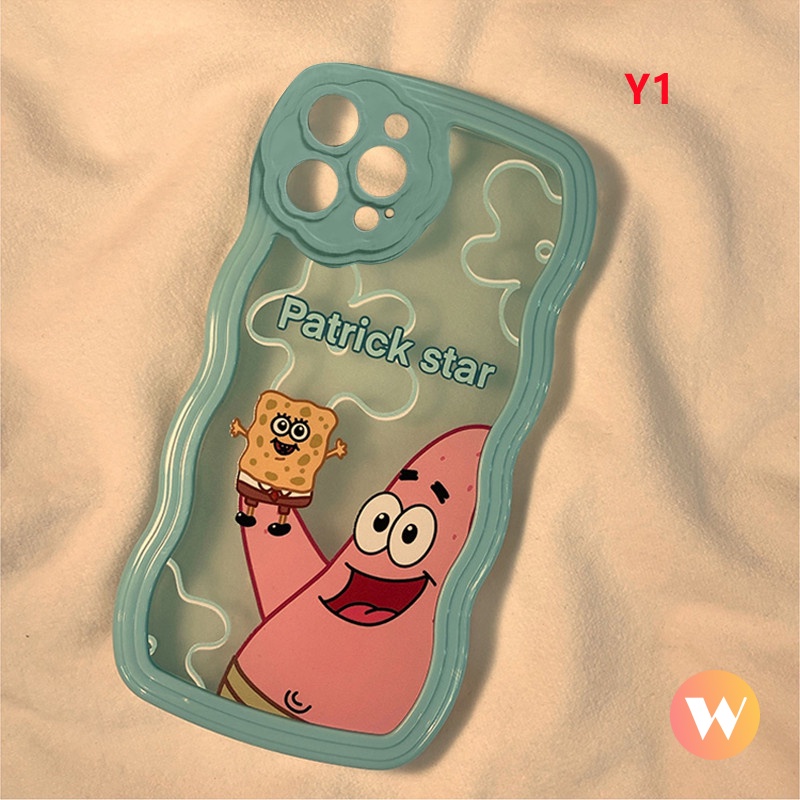 Soft Case Motif Kartun SpongeBob Patrick Star Untuk iPhone 7plus 11 13 12 Pro MAX 6 6s 7 8 Plus XR X XS MAX SE 2020