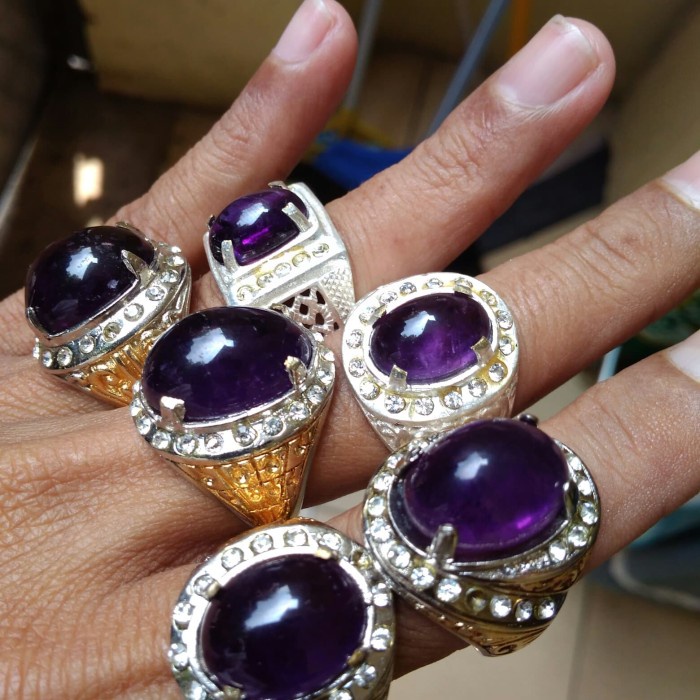 batu kecubung ungu amethise