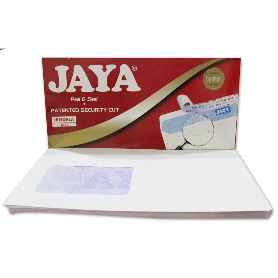 Cetak Amplop Jendela Jaya 11 X 32 Cm 2 Warna Minimal 3 Box