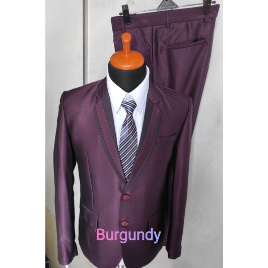 1 stel JAS semi woll (JAS CELANANYA) (SIZE S M L XL XXL) jas pria formal jas pengantin jas wedding jas murah jas manten jas slim fit jas hitam jas abu tua jas maroon jas burgundy jas gold jas nevy jad moca jas silver jas baby blue