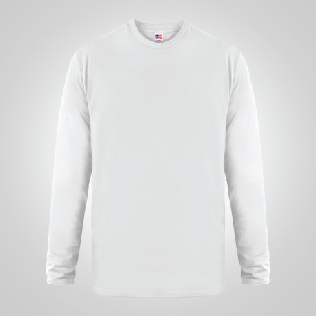 NSA - Premium Cotton Long Sleeve 7280 White