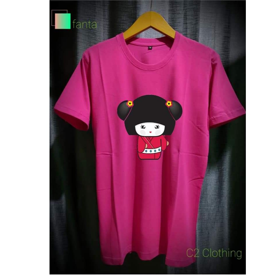 KAOS SABLON DTG  BONEKA KIMONO JEPANG EKSLUSIF DESIGN