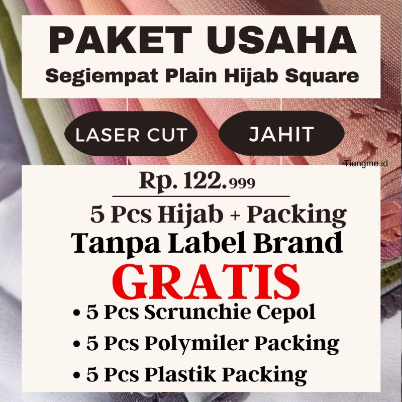 Paket Usaha Reseller Hijab Krudung Hijab Style Segi Empat Instant Jilbab Bella Square Style Jahit Te