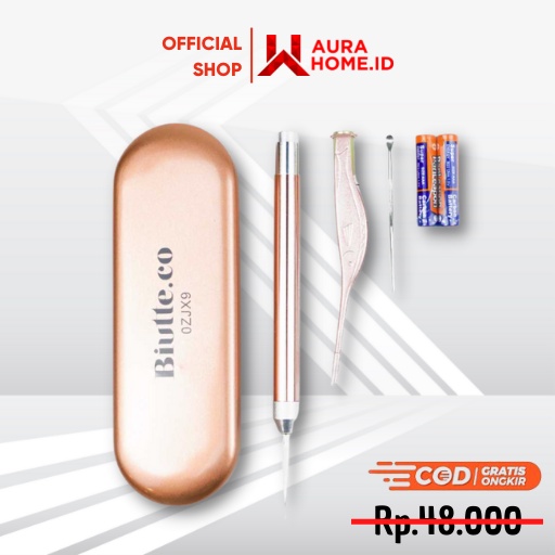 Pembersih Telinga Bayi Korek Kuping with Light Lampu Senter / Korek Kuping LED Anak Bayi Dewasa Aman