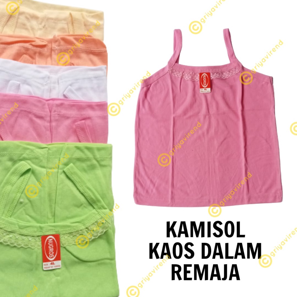 KAMISOL TANKTOP KAOS DALAM WANITA SINGLET REMAJA TERMURAH