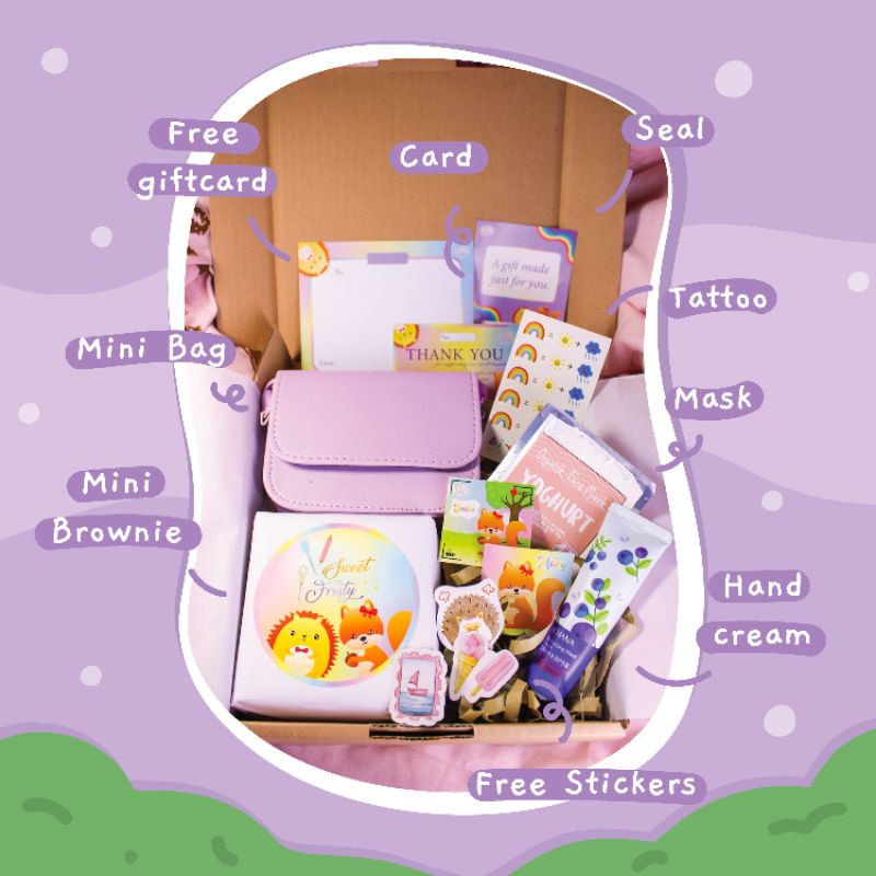 

Brownie Gift Box Hampers for birthday, graduation, valentine, mother's day, etc