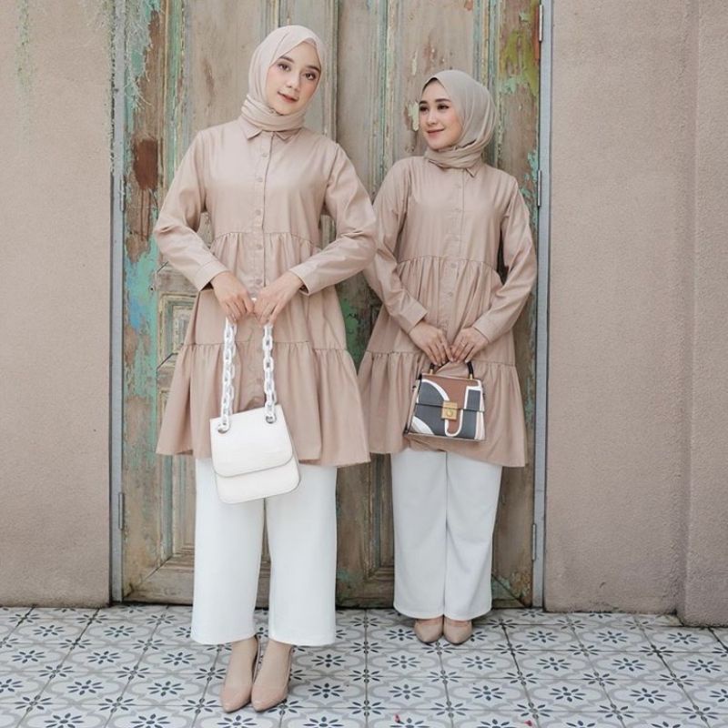 KALIYA TUNIK KANCING HIDUP / TUNIK KANCING HIDUP /FASHION WANITA