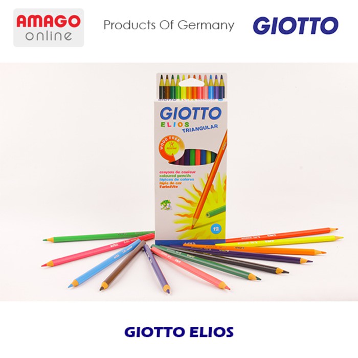 GIOTTO ELIOS TRIANGULAR COLORED PENCIL - 24 COLORS - 275900