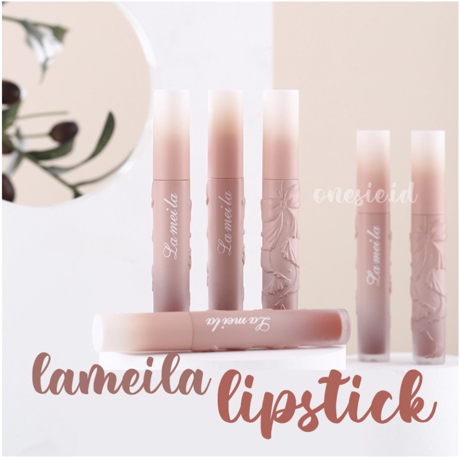 LAMEILA Lipstik Lip Glaze Ribbon Pelembab Lip Gloss Lipstik Tahan Lama LA091