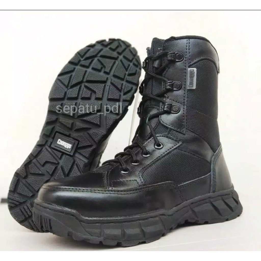 Sepatu PDL Kulit Asli Pdl Model Boots Pdl Tni CAANGGO MILITERY