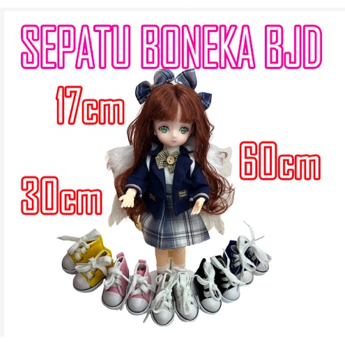 Sepatu Boneka Yuna Bjd Doll DIY 17, 30, 60 cm