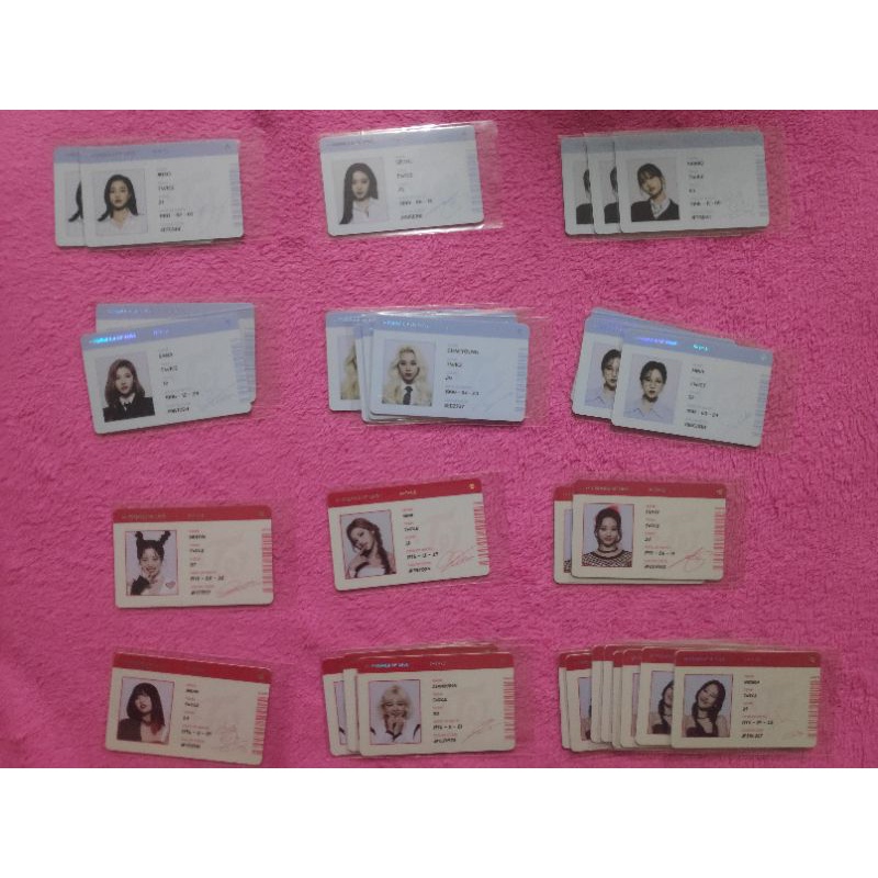Photocard PC Benefit Withdrama ID Card Postcard Twice Formula of Love
