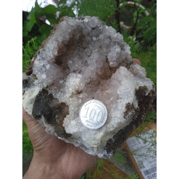 ✅ 1,3 KG Batu Kristal Kecubung / Quartz / Druzy ( Rough Permata Natural -bukan bacan giok kalimaya )