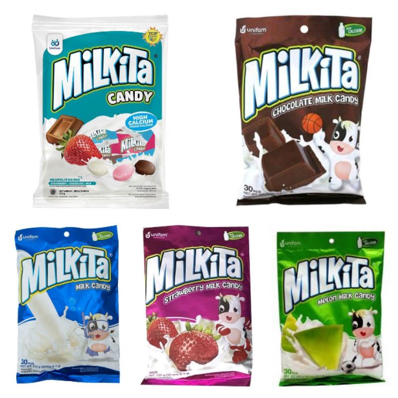 

MILKITA Milk Candy 120gr - Permen Milkita (30 x 4gr)