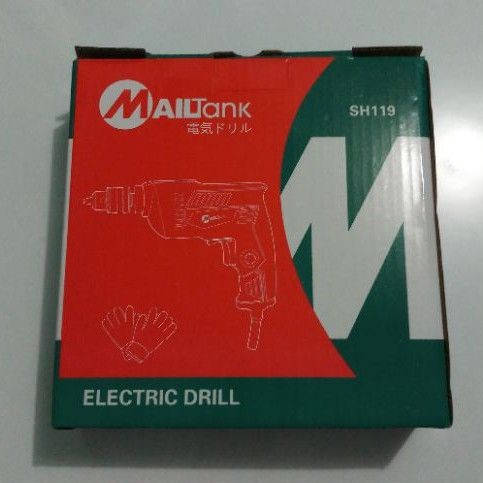 MESIN BOR LISTRIK 10MM SH119 MAILTANK / MESIN BOR TANGAN BOLAK BALIK