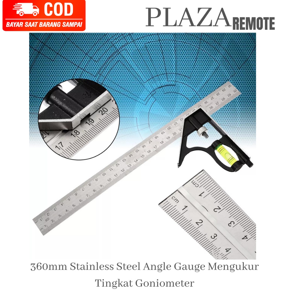 

RB PENGGARIS SIKU L TUKANG MISTAR WATERPASS KOMBINASI 300 MM