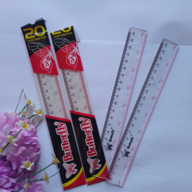 

PENGGARIS BUTTERFLY 20CM / PENGGARIS MIKA 20CM / PENGGARIS PENDEK