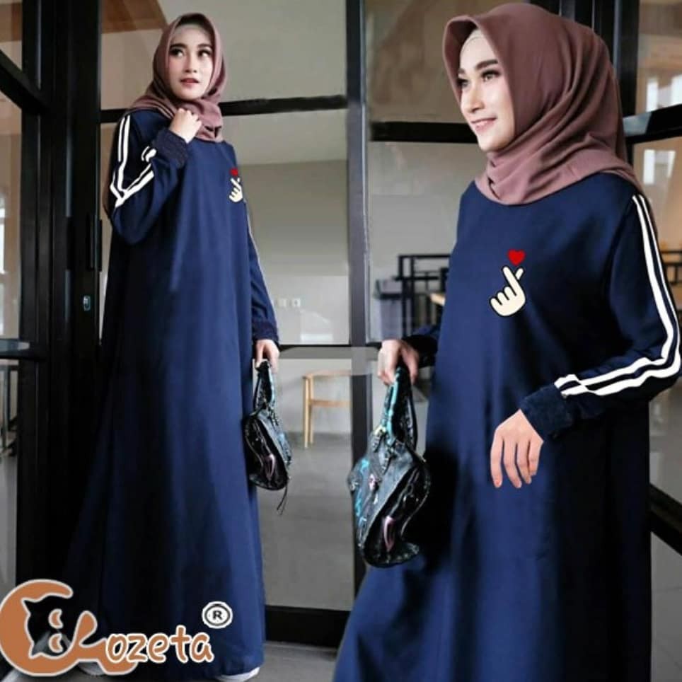 CUCI GUDANG SARANGHAE DRESS Bahan Moscrepe Pakaina Wanita Gamis Panjang Terusan Gamis Wanita Dress Mulim Terbaru