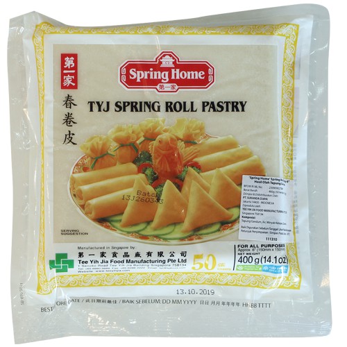 

Spring Home TYJ Spring Roll Pastry 50 Sheets 6" 400 gr