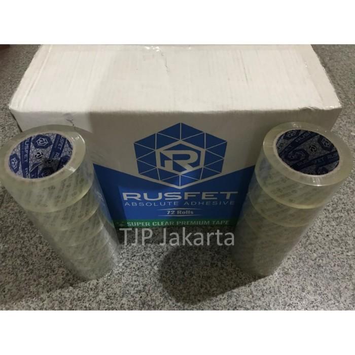 

Lakban Rusfet 2 inch x 90 yard 1 dus khusus grab dan gojek