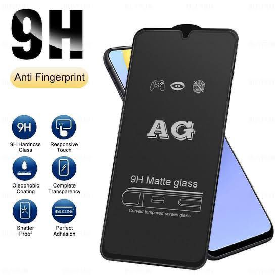 Tempered Glass Matte spy Hitam Anti Minyak XIAOMI/OPPO/ASUS/SAMSUNG/VIVO/LG DLL