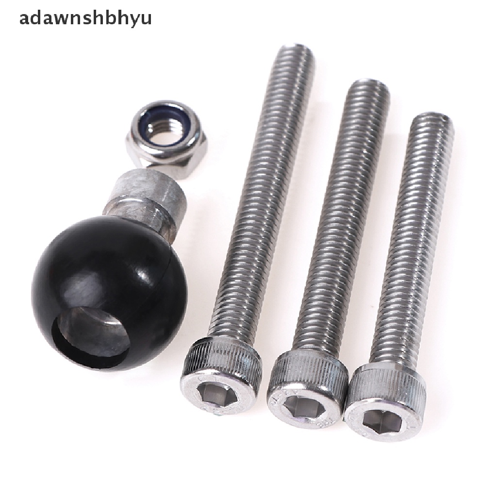 Adawnshbhyu Base Clamp Bola 1 25mm Dengan Sekrup M8 Untuk Handlebar Motor