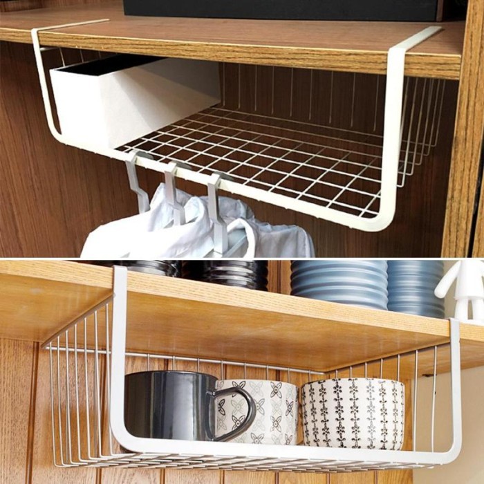 nonie kitchen holder rack tempat penyimpanan wardrobe basket