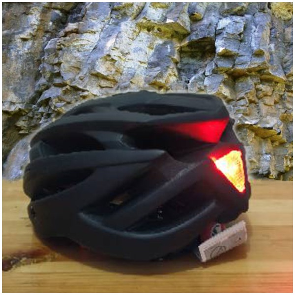 Helm Sepeda Shell LED Hitam Dewasa Cycling Helmet Bike Outdoor Helem Sepeda Helmt Gunung Ada Lampu