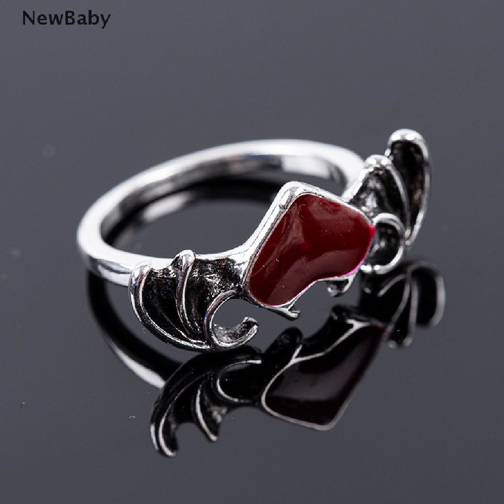 Newbaby Soul Cincin Wanita Desain Hatisayap Iblis Untuk Pestahadiah